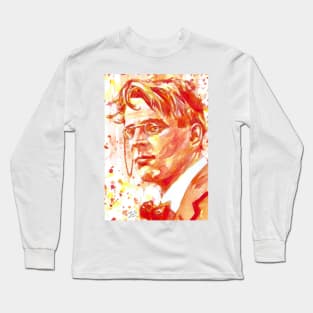 W. B. YEATS - watercolor portrait .1 Long Sleeve T-Shirt